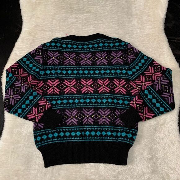 VTG Woolrich Womens Fair Isle Wool Pullover Sweater Size Large - Picture 2 of 7
